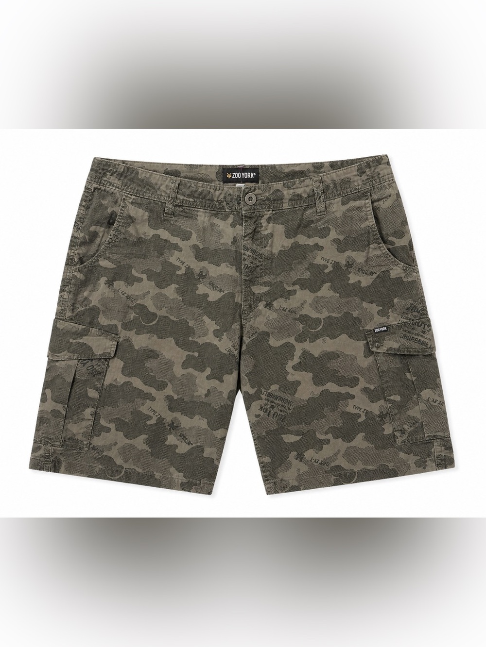 Zoo York Men's Olive Camo Cargo Shorts Size 44